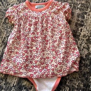 Atlantis Baby Heart Bodysuit dress 6-9 months